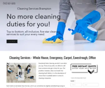 Bramptoncleaningservices.org(Brampton Cleaning Services) Screenshot