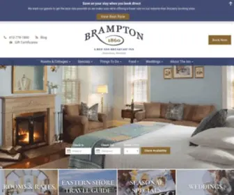 Bramptoninn.com(Chestertown, MD, Bed and Breakfast) Screenshot