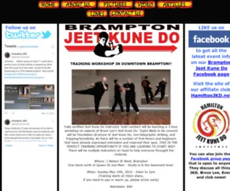 Bramptonjkd.com(Brampton Jeet Kune Do) Screenshot