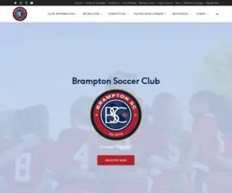 Bramptonsc.com(Brampton Soccer Club) Screenshot