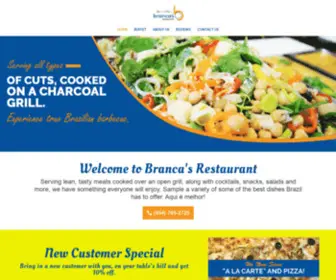 Brancaspompano.com(Branca's Restaurant) Screenshot