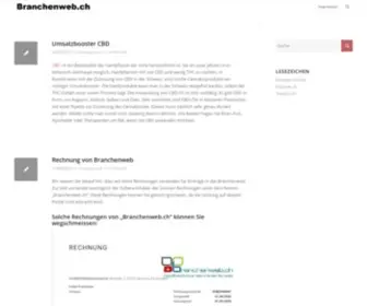 Branchenweb.ch(Das Branchenverzeichnis der schweiz) Screenshot