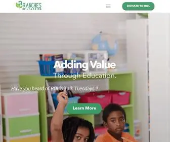 Branchesoflearning.org(Adding Value Through Education) Screenshot