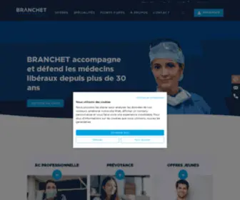 Branchet.fr(Assurance professionnelle pour médecins libéraux) Screenshot