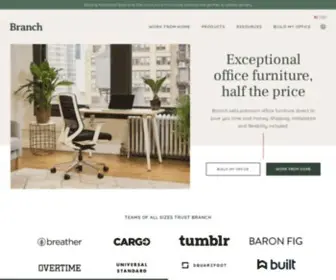Branchfurniture.com(Office Furniture That Works) Screenshot