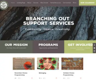 Branchingoutsupportservices.ca(Branching Out supports individuals with developmental differences) Screenshot