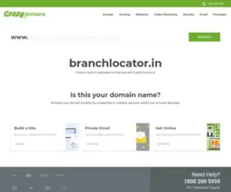 Branchlocator.in(Crazy Domains) Screenshot