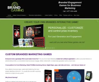 Brand-Gaming.com(The use of our Virtual Game Marketing to affect consumer behavior) Screenshot