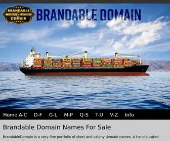 BrandableDomain.com(Brandable Domains A) Screenshot