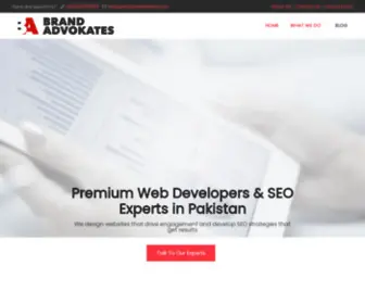 Brandadvokates.com(Best web developers in Pakistan) Screenshot