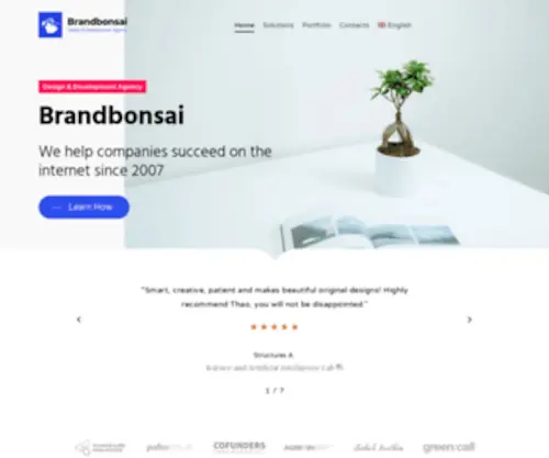 Brandbonsai.com(Most design or development agencies ask their clients the Whats. What) Screenshot