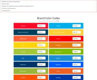 Brandcolorcodes.com(Brand Color Codes) Screenshot