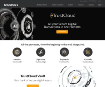 Branddocs.solutions(Todas sus transacciones digitales seguras en una sola plataforma. Soluciones Trustcloud) Screenshot