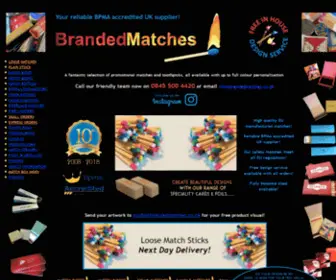 Brandedmatches.co.uk(Branded Matches) Screenshot