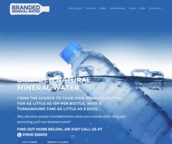 Brandedmineralwater.co.uk(BRANDED NATURAL MINERAL WATER) Screenshot