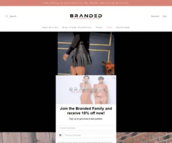 Brandedwc.com(Providing a wardrobe) Screenshot