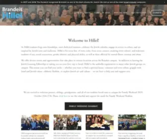 Brandeishillel.org(Brandeis Hillel) Screenshot