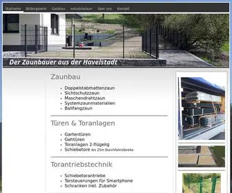 Brandenburger-Zaunbau.de(Startseite) Screenshot