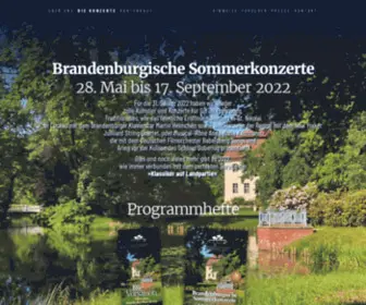 Brandenburgische-Sommerkonzerte.org(Brandenburgische Sommerkonzerte) Screenshot