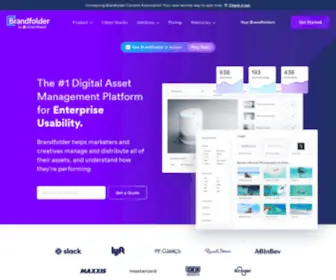 Brandfolder.com(The Most Usable Digital Asset Management Platform) Screenshot