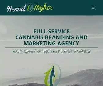 Brandhigher.com(Cannabis Branding & Marketing Agency) Screenshot