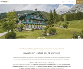 Brandhof.com(Luxus Apartment & Natur Ferienwohnung) Screenshot