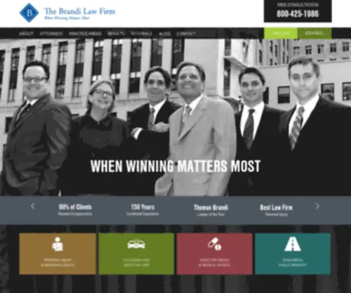 Brandilaw.com(San Francisco Personal Injury Attorneys) Screenshot