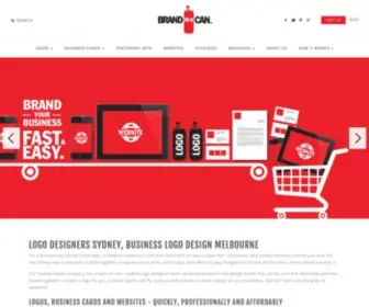 Brandinacan.com.au(Online Design Company Sydney) Screenshot