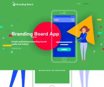 Brandingboardapp.com(Create professional Branding Boards easily and instant) Screenshot