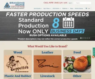 Brandingirons.com(The Leader in Custom Branding Irons) Screenshot