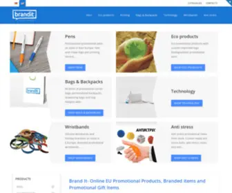 Brandit-Online.eu(Online EU Promotional Products) Screenshot