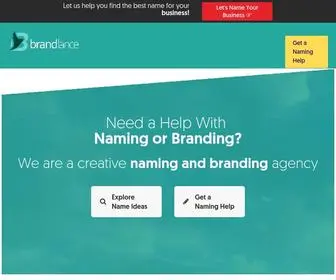 Brandlance.com(Name and Brand Your Business) Screenshot