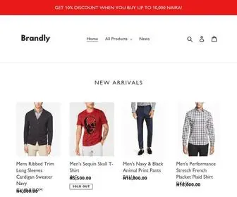 Brandly.com.ng(Online Fashion Store in Nigerian) Screenshot