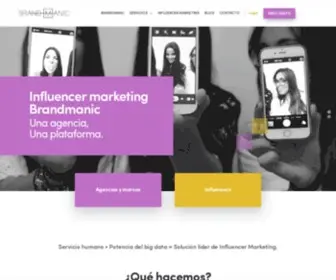 Brandmanic.com(Gestionamos campañas de influencers más importantes en su sector) Screenshot