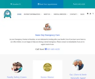 Brandoncompletedentalcare.com(Dentist Brandon FL) Screenshot