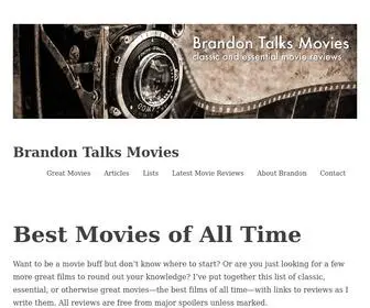 Brandontalksmovies.com(Brandon Talks Movies) Screenshot