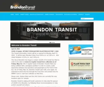 Brandontransit.ca(Brandon Transit Home) Screenshot