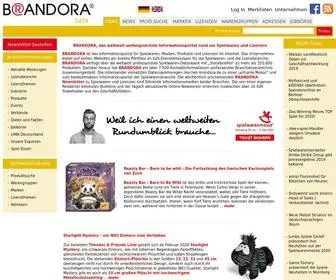Brandora.de(Brandora Spielwaren und Lizenzen) Screenshot
