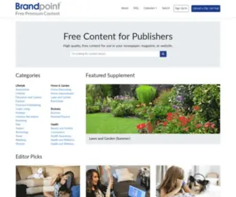 Brandpointcontent.com(Brandpoint's mission) Screenshot