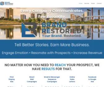 Brandrestoried.com(Brand Restoried starts with a different marketing premise) Screenshot