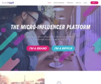Brandripplr.com(The Influencers Marketing Platform) Screenshot