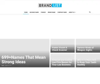 Brands-List.com(Brands List) Screenshot