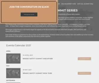 Brandsafetysummit.com(Brand Safety Summit Series) Screenshot