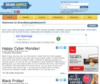 Brandsamplenetwork.com(Brand Sample Network) Screenshot