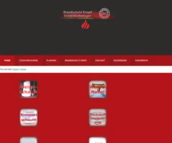 Brandschutz-Knopf.de(Ihr Brandschutz Fachplaner für Sonderlöschsysteme) Screenshot