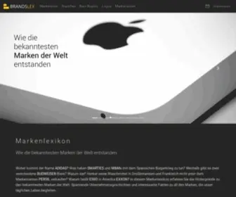 Brandslex.de(Markenlexikon A) Screenshot