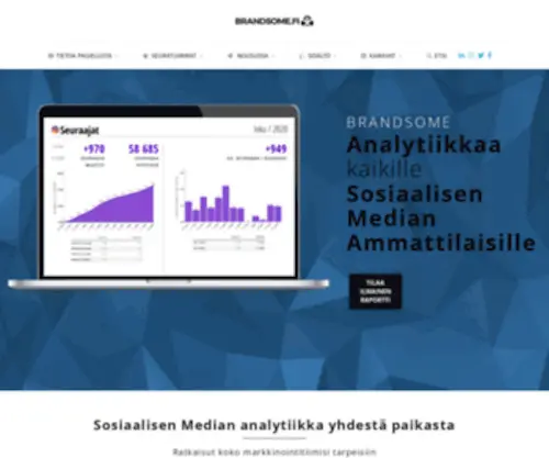 Brandsome.fi(Seuraa suosiotasi sosiaalisessa mediassa) Screenshot