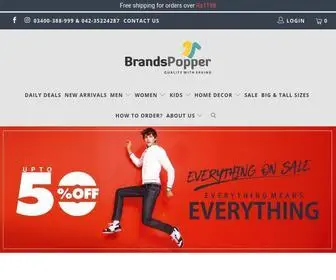 Brandspopper.com(Premium Quality Products) Screenshot