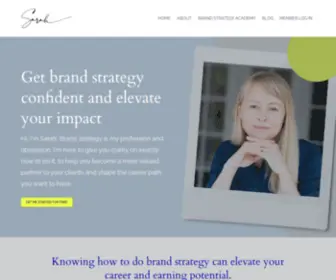 Brandstrategysarah.com(Learn how to do brand strategy with an expert online course) Screenshot