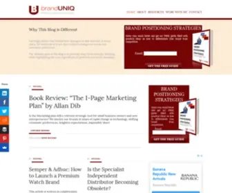 Branduniq.com(A Brand Management blog) Screenshot